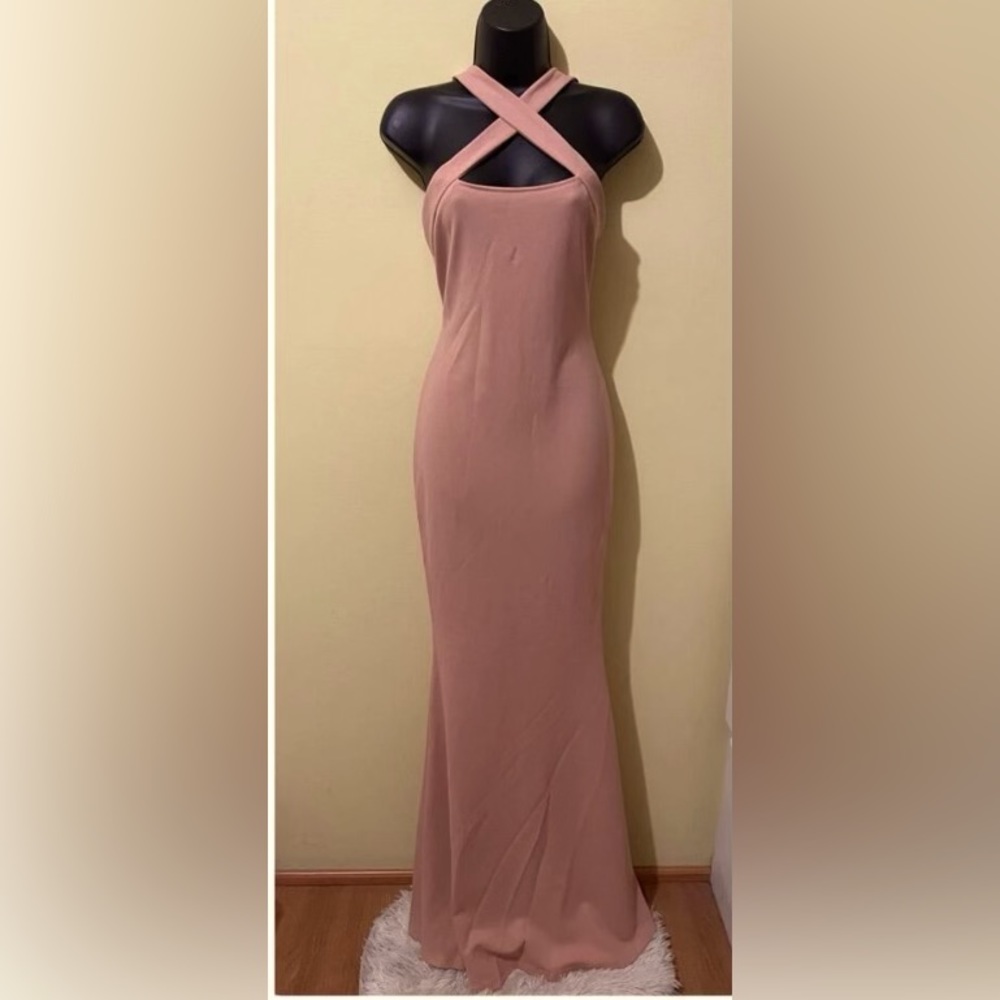 Bell Crisscross Front Mermaid Hem Bridesmaid Dress